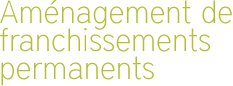 amenagements permanents titre